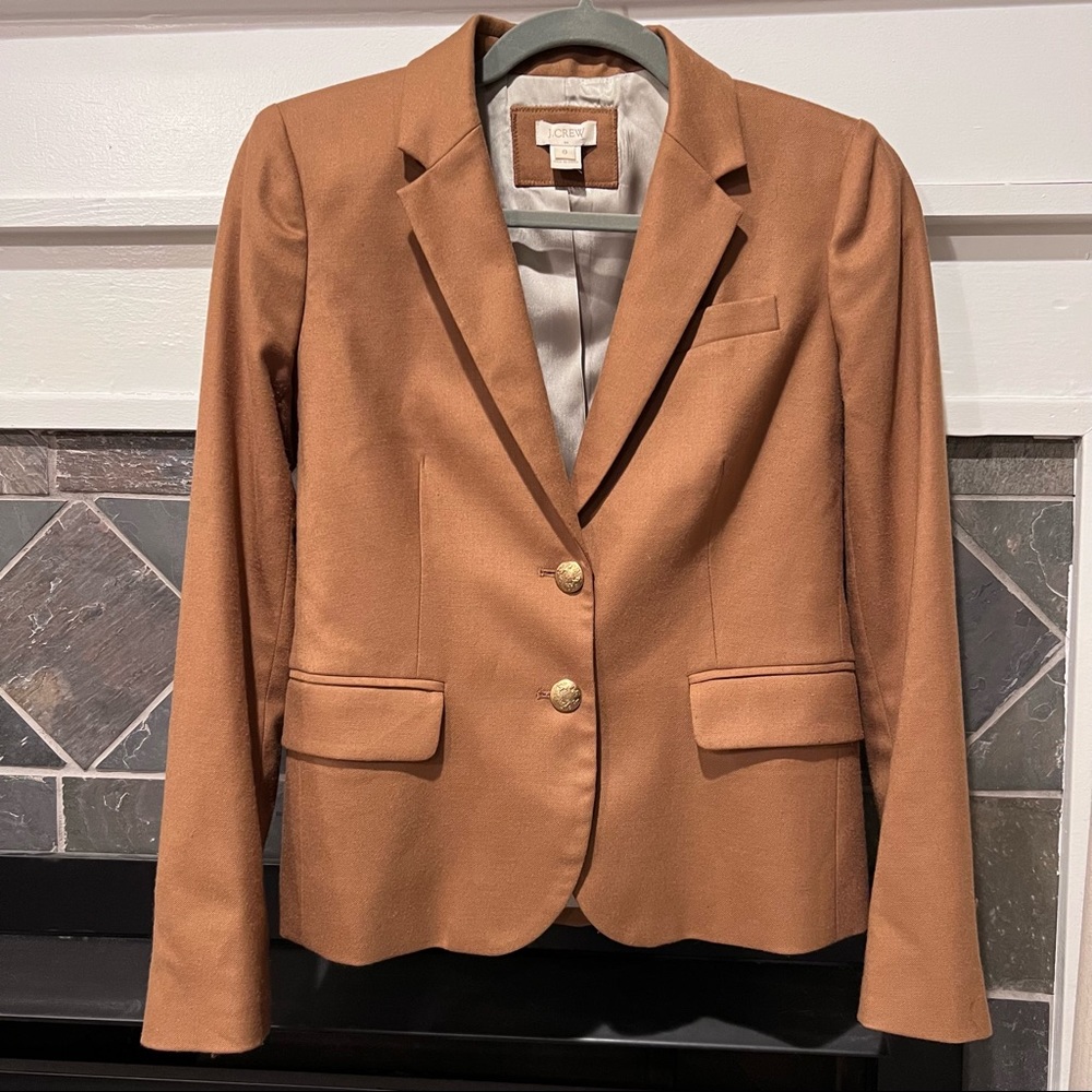 Classic J. Crew tan blazer
